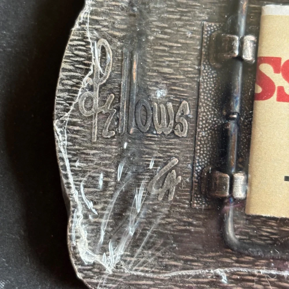 Hesston 1985 Bronze Adult National Finals Rodeo Commemorative Series Belt Buckle